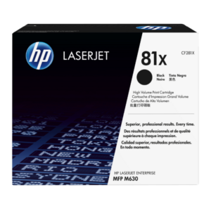 HP 81X Black High Yield Original LaserJet Toner Cartridge