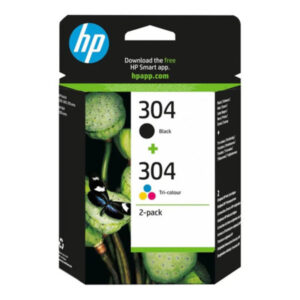 HP 304 2-pack Black/Tri-color Original Ink Cartridges