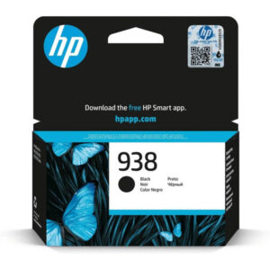 HP 938 Black Printer Ink Cartridge Original 4S6X8PE Single pack