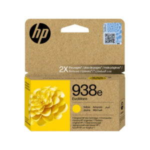 HP 938e EvoMore Yellow Ink Cartridge Original 4S6Y1PE Single pack