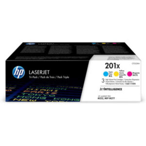 HP 201X 3-pack High Yield Cyan/Magenta/Yellow Original LaserJet Toner Cartridges,Per cartridge: 2,300 pages